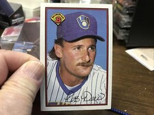 1989 Bowman Milwaukee Brewers Baseball Card #146 Rob Deer