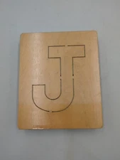 Accucut Wooden Die Capital J Alphabet 