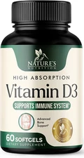 Vitamin D3 Supplement 5000Iu (125 Mcg) - High Potency Vitamin D Dietary Suppleme