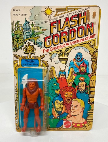 Vintage Mattel 1979 Flash Gordon THUN The Lion Man Action Figure 3 3/4" MOC - Picture 2 of 18