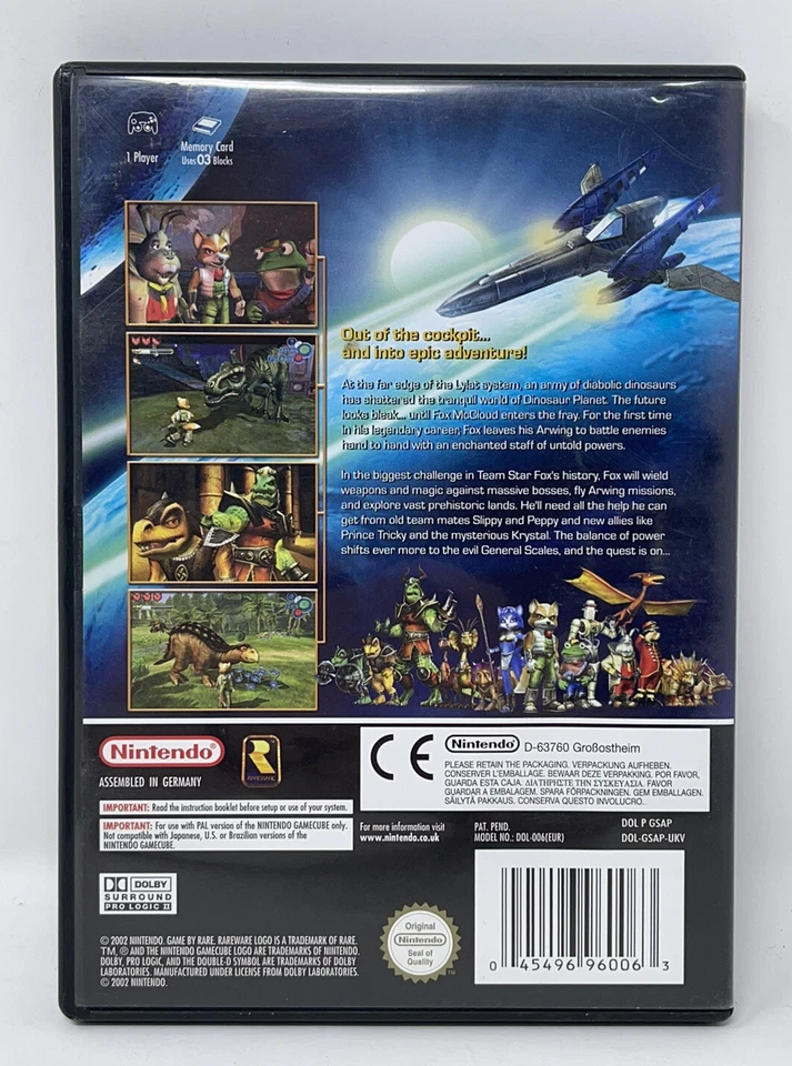 StarFox Adventures Nintendo GameCube VGC — *PAL Region* — With Original Inserts - Image 2 of 3