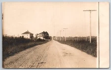Rd to Lowell IN American Square Home~Long Store~Carrie Clauson Carsten~RPPC 1910