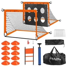 6x4ft Soccer Goal Net Portable Soccer Training Equipment for Kids Practice Train