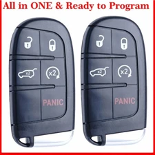 2 For Jeep Grand Cherokee 2014 2015 2016 2017 2018 2019 Smart Remote Key Fob