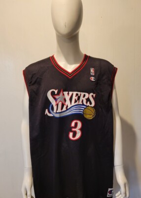 Champion Allen Iverson #3 Jersey Philadelphia Sixers 76ers SZ 52