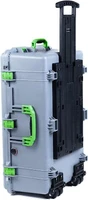 Silver & Lime Green Pelican 1650 case. No foam - empty. Comes with wheels.