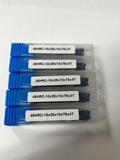 10mm TUNGSTEN CARBIDE END MILL 4 FLUTES UNIV APPLICATION FAST SHIPPING SET OF 5
