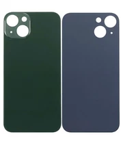 Replacement Back Glass With 3 Adhesive iPhone 13 No Logo Large Camera Hole Green