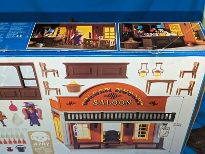 PLAYMOBIL 3787 SALOON Golden Nugget Western Complet de 1994 Collector