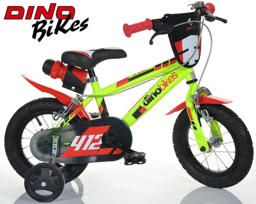 BICI MISURA 12 BIMBO DINO BIKES BICICLETTA BAMBINO MTB A SFERA ART.412US  GIALLO | eBay