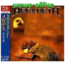 Megadeth SEALED NEW CD(SHM-CD) "Risk" 3 Bonus Tracks Japan OBI E