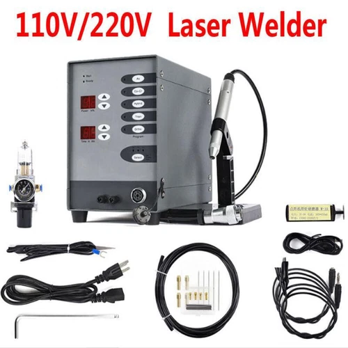 Saldatrice a punti laser a punti 150A in acciaio inox set saldatrice a punti per gioielli - Foto 3 di 25