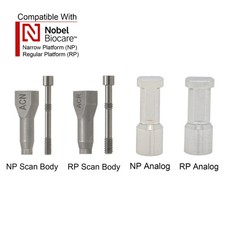 US Nobel Dental CAD/CAM Scan body Implant Analog NP/RP For Nobel Biocare Active