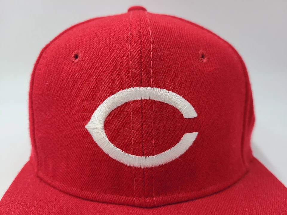 Vintage Cincinnati Reds New Era 59Fifty Pro Model Fitted 7 1/8 Hat Cap Wool MLB - Image 4 of 4