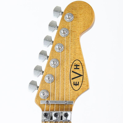 EVH Striped Series Frankenstein Frankie Red with Black Stripes