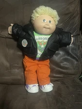 1989 Cabbage Patch Kid Spikey Blonde Boy Airborne Division (CPK) Designer Line