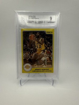 1983-84 Star James Worthy All-Rookies #10 (RC) ROOKIE BGS 9