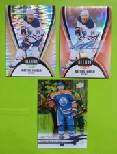 MATTIAS EKHOLM LOT 3 CARD 2025-26 UD CLEAR CUT & ALLURE AUTO + GOLD /199 OILERS 