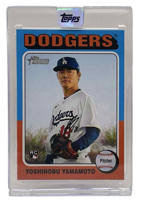 2024 Topps Heritage High #553- Yoshinobu Yamamoto LA Dodgers 