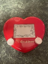 Ohio Art Heart-Shaped Etch A Sketch Red Classic Drawing Toy MPN 112903