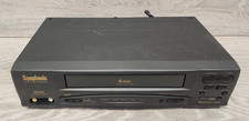 Symphonic SL240A 4 Head VCR Video Cassette Recorder Player Powers On AS IS READ