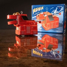 Jouet tôle Rover Space Dog age 1999 robot wind-up avec boîte no Yoshiya KO