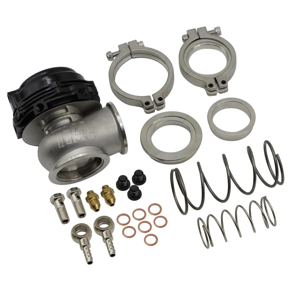 Válvula de soplado BOV de 50 mm y kit de resorte turbo externo de banda V de 44 mm para TIAL Foto 2 de 4