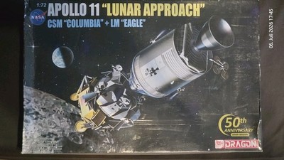 1/72 Dragon 11001 Apollo 11 ''Lunar Approach'' CSM Columbia LM Eagle Kit Sealed