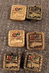 6 Consolidated Freightways Service Pins