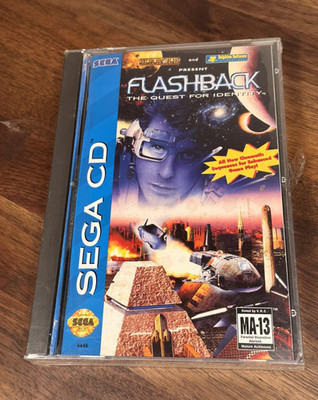 Flashback: The Quest for Identity Sega CD 1993 Factory Sealed, Brand New