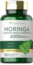 Carlyle Moringa Oleifera  180 Capsules  Non-GMO and Gluten Free Supplement...