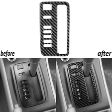 Real Carbon Fiber Center Console Gear Shift Panel Cover For Toyota Corolla 03-08