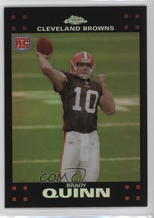 2007 Topps Chrome Refractor Brady Quinn #TC167 14md