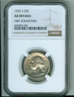 U.S. 1932-S SILVER WASHINGTON QUARTER NGC AU DETAILS OBV SCRATCHED