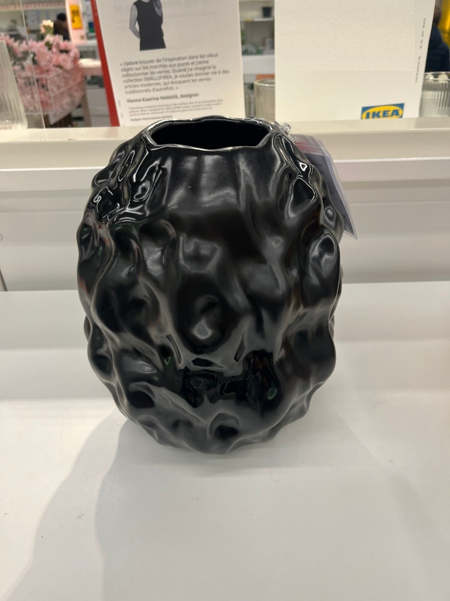 New IKEA STOCKHOLM 2025 Vase Black 27 cm (10 ¾ 