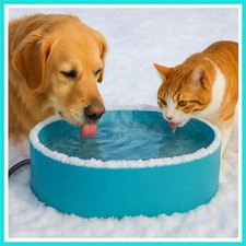 Pet Heated Bowl for Dog,Cat Warming Water Bowl with Chew Resistant Power Cord...