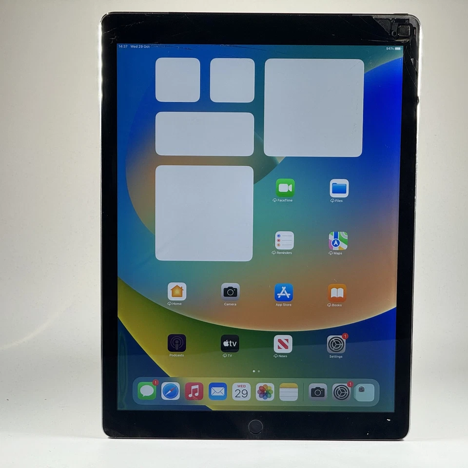 Apple iPad Pro 1st 12.9" 128GB Grey Wi-Fi + 4G Unlocked Smashed Screen 498 - Image 2 of 4
