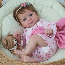 17" Real Reborn Baby Dolls Vinyl Silicone Lifelike Newborn Girl Cute Doll Gift