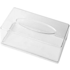 Acrylic Tissue Box Rectangular Transparent Tissue Box for , Home8382