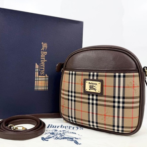 Burberrys Camera Bag Nova Check Shadow Horse Gold