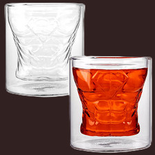 Set of 5 Bioworld 8oz Superman Sculpted Glassware DC Comics 3D Molded Glasses