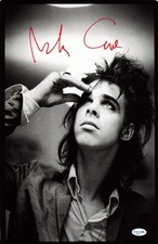 Nick Cave Autographed Signed 11x17 Photo Vintage Bad Seeds ACOA