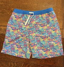 Chubbies Boys Large 14/16 Tropical Fruit Print Swim Trunks Lined