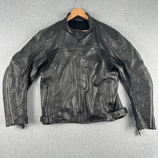 Dainese HF D1 Perforated Leather Jacket Black/ice 56 Euro/46 USA