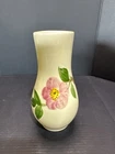 Vintage Stangl Pottery Bud Vase #143 USA Hand Painted Pink Flower Art Pottery 6”