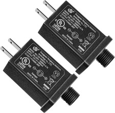 2PCS 12V 1A Replacement Adapter for Yard Inflatable Decorations, Class 2