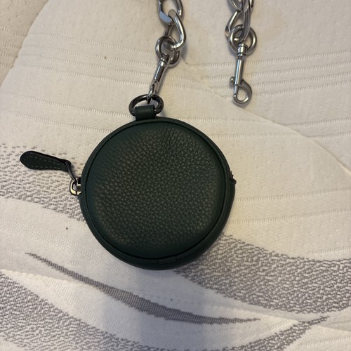 Coach Green Mini Coin Case Chain - Picture 11 of 12