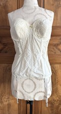 Vintage Goddess Bridal Corset Longline Strapless 38B 788 Made in USA
