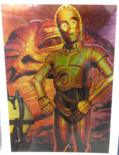 VINTAGE STAR WARS FINEST #82 C-3PO TOPPS 1996 CHROMIUM COLLECTOR CARD