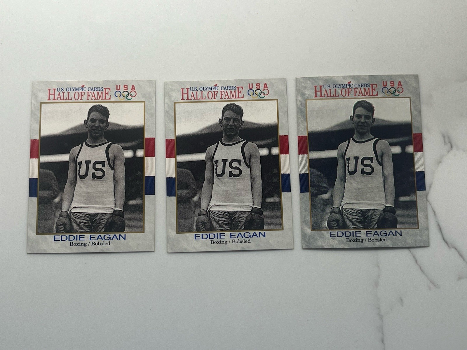 1991 Impel U.S. Olympic Hall of Fame #17 Eddie Eagan (Three Card Lot)